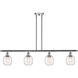 Ballston Belfast 4 Light 48 inch Polished Chrome Island Light Ceiling Light