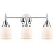 Caden 3 Light 23 inch Polished Chrome Bath Vanity Light Wall Light in Matte White Glass