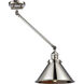 Briarcliff 21 inch 100 watt Polished Nickel Swing Arm Wall Light, Franklin Restoration