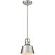 Auralume Provin 1 Light 7 inch Brushed Satin Nickel Mini Pendant Ceiling Light in Incandescent