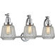 Franklin Restoration Chatham LED 28 inch Polished Chrome Bath Vanity Light Wall Light in Clear Glass, Franklin Restoration