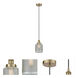 Edison Stanton 1 Light 6 inch Antique Brass Mini Pendant Ceiling Light