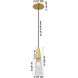 Amherst Brook 1 Light 3.15 inch Polished Nickel Mini Pendant Ceiling Light