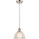 Ballston Arietta LED 8 inch Brushed Satin Nickel Mini Pendant Ceiling Light in Silver, Ballston