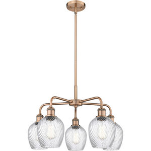 Salina 5 Light 23 inch Antique Copper Chandelier Ceiling Light