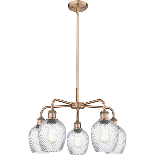 Salina 5 Light 23 inch Antique Copper Chandelier Ceiling Light