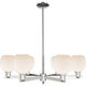 Arcadia Belfast 6 Light 35.75 inch Polished Nickel Chandelier Ceiling Light