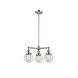 Franklin Restoration Beacon 3 Light 19 inch Polished Chrome Chandelier Ceiling Light in Clear Glass, Franklin Restoration