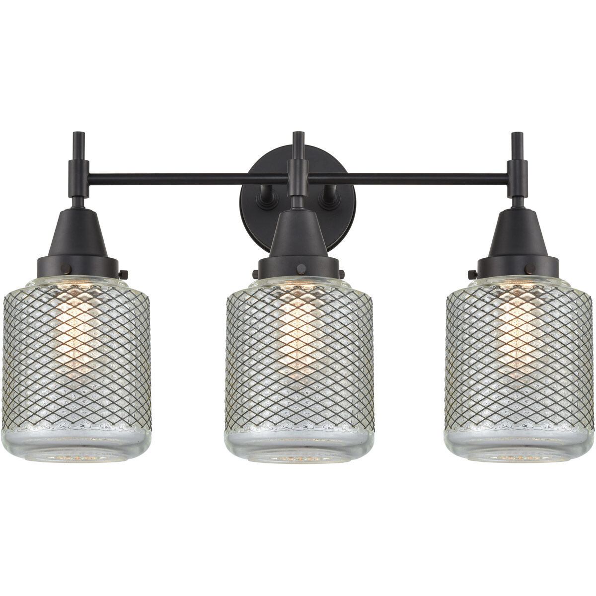 Caden 3 Light 24 inch Matte Black Bath Vanity Light Wall Light