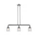 Franklin Restoration Small Bell 3 Light 38 inch Polished Nickel Island Light Ceiling Light in Clear Glass, Franklin Restoration
