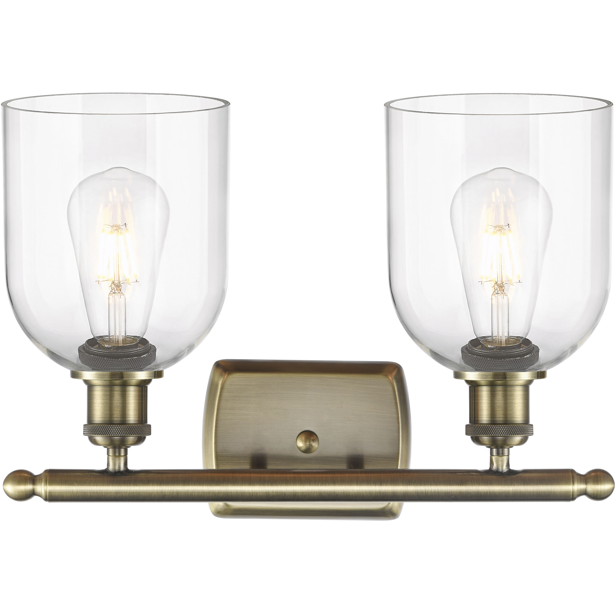 Ballston Bella 2 Light 15.5 inch Antique Brass Bath Vanity Light Wall Light