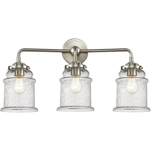 Nouveau Canton LED 24 inch Black Antique Brass Bath Vanity Light Wall Light in Matte White Glass, Nouveau