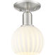 Arcadia White Venetian 1 Light 6.00 inch Semi-Flush Mount