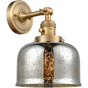 Franklin Restoration Large Bell LED 8 inch Brushed Brass Sconce Wall Light, Franklin Restoration