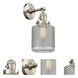 Franklin Restoration Stanton 1 Light 6 inch Brushed Satin Nickel Sconce Wall Light, Franklin Restoration