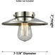 Railroad Oil Rubbed Bronze 8 inch Metal Shade