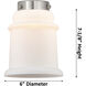 Caden LED 6 inch Satin Gold Sconce Wall Light