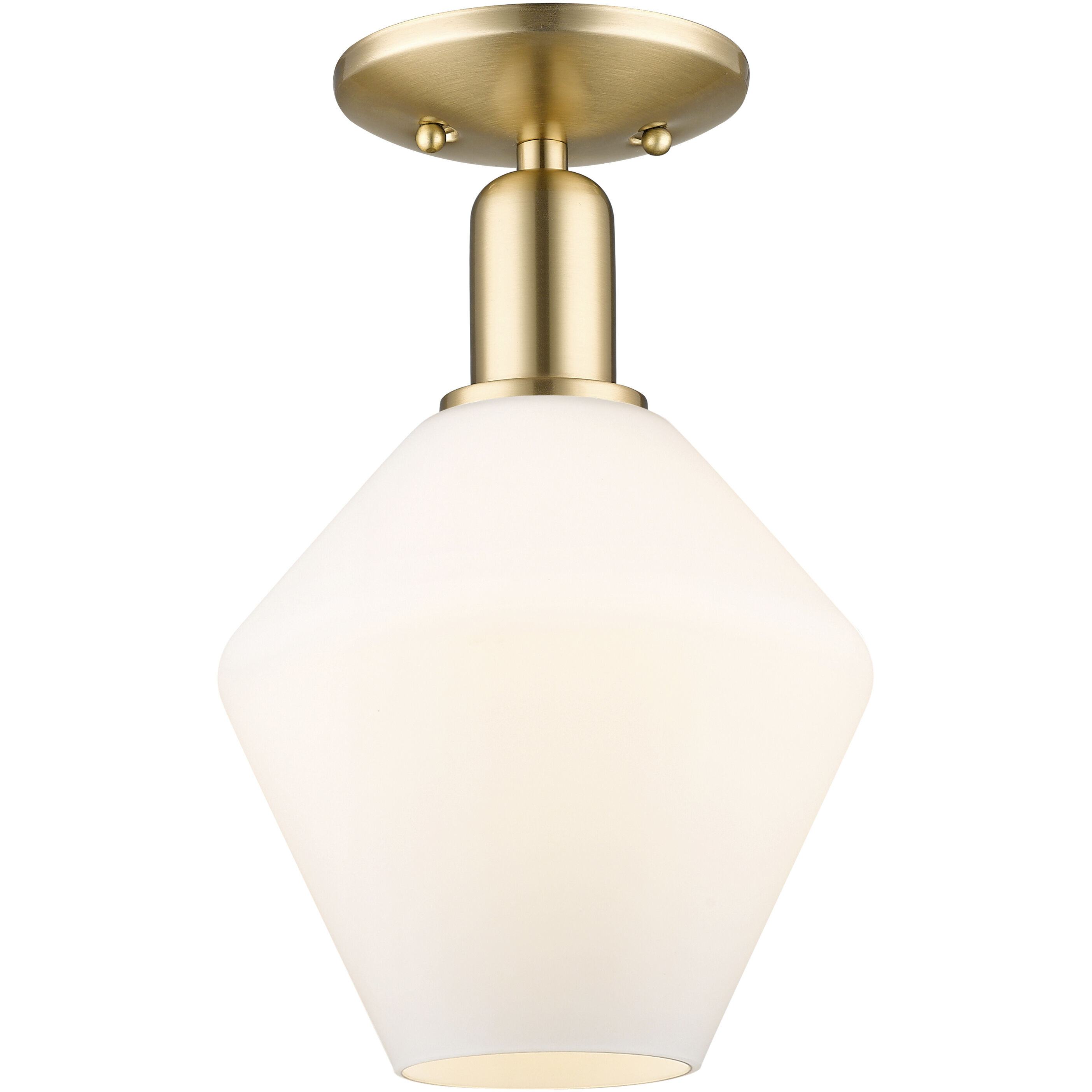 Arcadia Cindyrella 1 Light 8 inch Champagne Bronze Semi-Flush Mount Ceiling Light