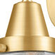 Caden LED 5.5 inch Satin Gold Sconce Wall Light
