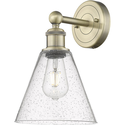 Berkshire Sconce Wall Light in Antique Brass, Seedy