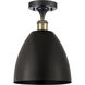 Ballston Dome 1 Light 9 inch Black Antique Brass Semi-Flush Mount Ceiling Light