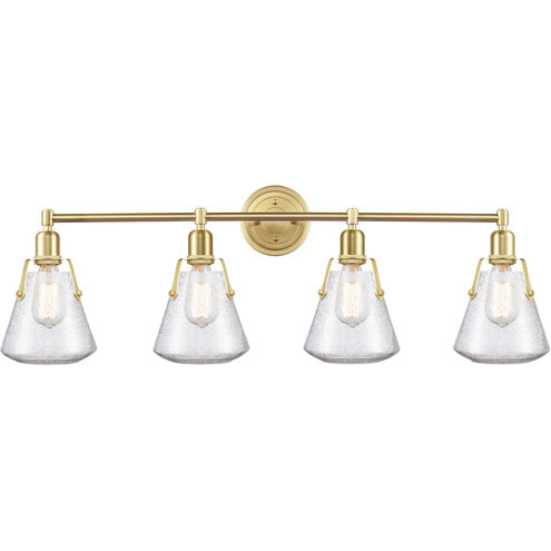 Luna LED 40 inch Satin Brass Bath Vanity Light Wall Light