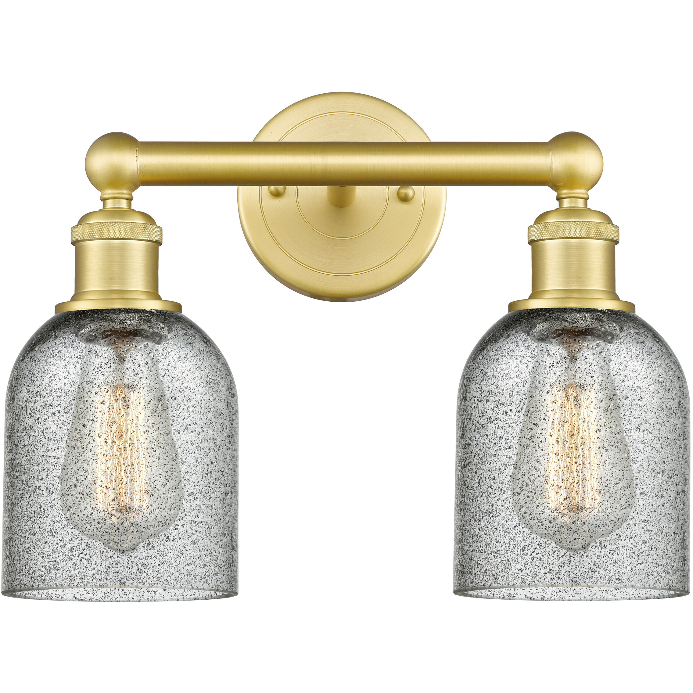 Caledonia 2 Light 14 inch Satin Gold Bath Vanity Light Wall Light in Charcoal