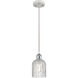 Ballston Bridal Veil 1 Light 5 inch White Polished Chrome Cord Hung Mini Pendant Ceiling Light