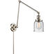 Small Bell 30 inch 60.00 watt Polished Nickel Swing Arm Wall Light, Franklin Restoration