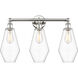 Cindyrella 3 Light 25 inch Polished Nickel Bath Vanity Light Wall Light in Clear