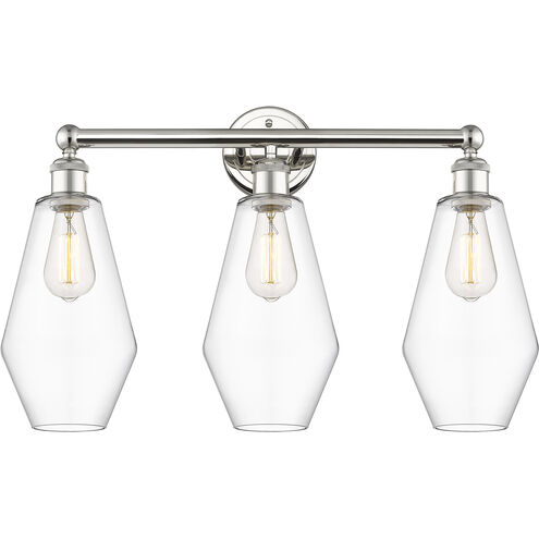 Cindyrella 3 Light 25 inch Polished Nickel Bath Vanity Light Wall Light in Clear