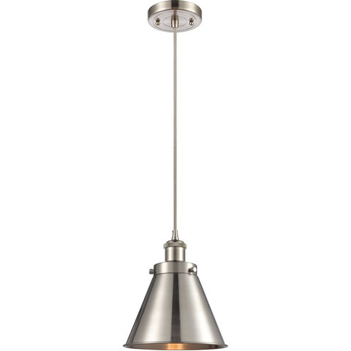 Ballston Appalachian LED 8 inch White and Polished Chrome Mini Pendant Ceiling Light