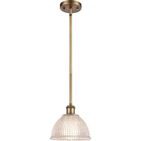 Ballston Arietta 1 Light 8 inch Brushed Brass Pendant Ceiling Light, Ballston