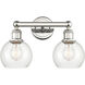 Athens 2 Light 15 inch Polished Nickel Bath Vanity Light Wall Light in Clear