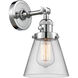 Franklin Restoration Small Cone LED 6.25 inch Polished Chrome Sconce Wall Light, Franklin Restoration