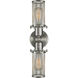 Austere Quincy Hall 2 Light 19 inch Brushed Satin Nickel Bath Vanity Light Wall Light, Austere