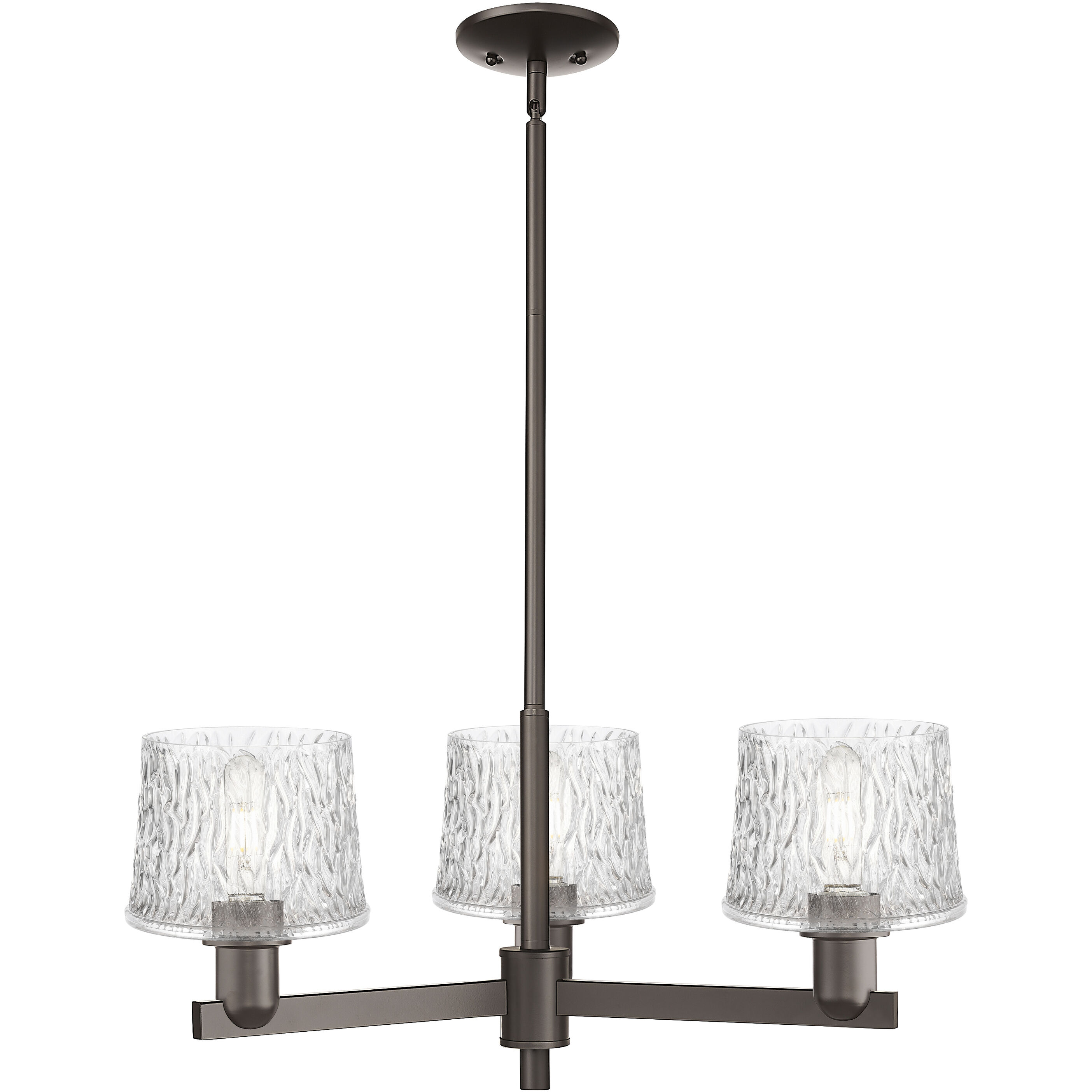 Arcadia Niagara 3 Light 28.25 inch Oil Rubbed Bronze Chandelier Ceiling Light