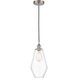 Edison Cindyrella 1 Light 7 inch Brushed Satin Nickel Mini Pendant Ceiling Light