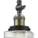 Franklin Restoration Colton 1 Light 6 inch Black Antique Brass Mini Pendant Ceiling Light, Franklin Restoration