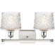 Ballston Niagra 2 Light 16 inch White and Polished Chrome Bath Vanity Light Wall Light, Ballston