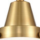 Franklin Restoration Caden 1 Light 8 inch Satin Gold Flush Mount Ceiling Light in Matte White Glass