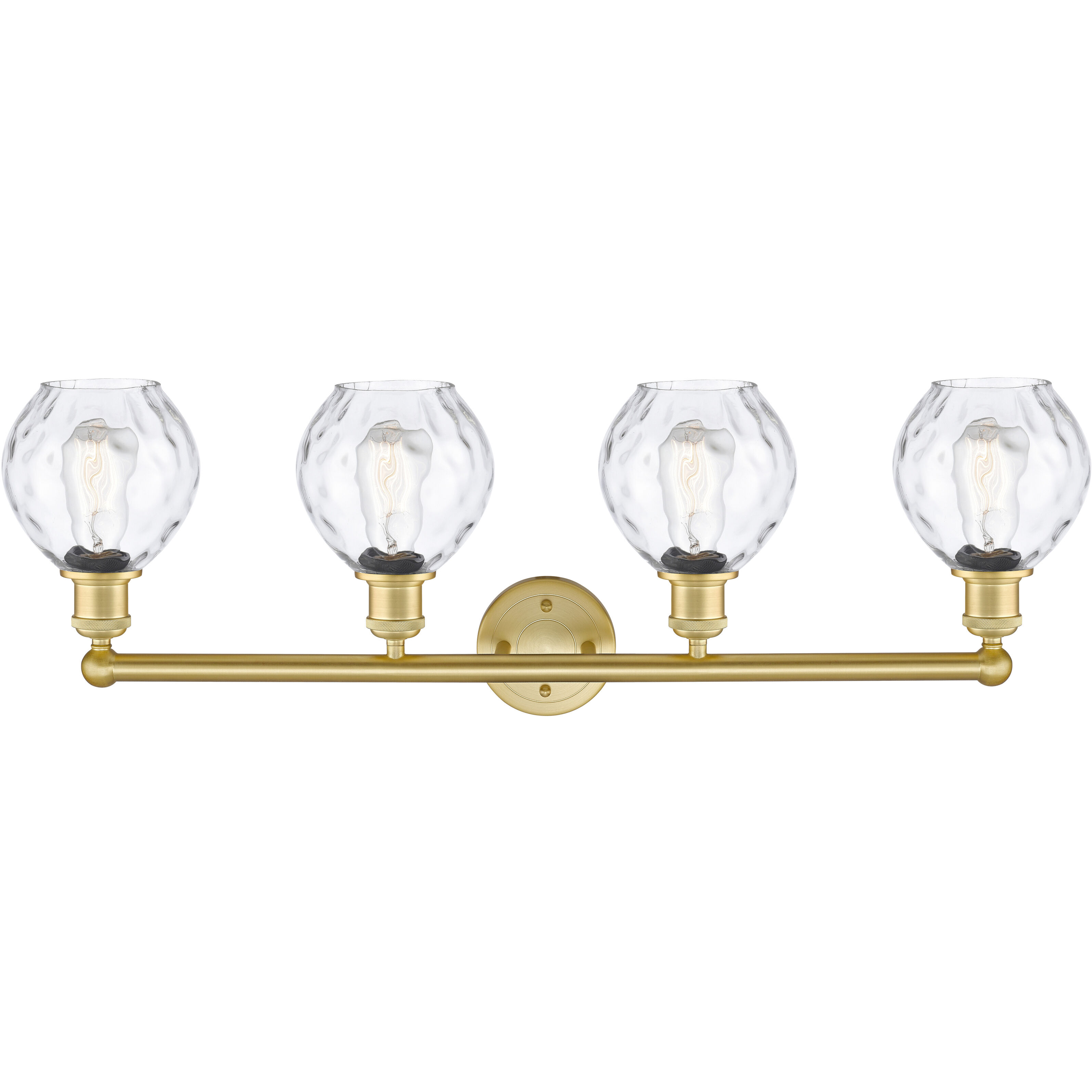 Waverly 4 Light 33 inch Satin Gold Bath Vanity Light Wall Light