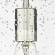 Beacon 1 Light 14 inch Satin Nickel Flush Mount Ceiling Light