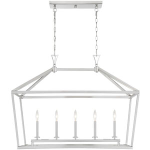 Townsend 5 Light 44 inch Satin Nickel Linear Chandelier Ceiling Light, Essentials