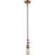 Franklin Restoration Bridgeton 1 Light 16 inch Antique Copper Mini Pendant Ceiling Light in Incandescent, Seedy