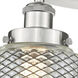 Edison 3 Light 17.75 inch Satin Nickel Flush Mount Ceiling Light