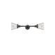 Franklin Restoration Small Cone LED 6 inch Oil Rubbed Bronze Bath Vanity Light Wall Light in Clear Glass, Franklin Restoration
