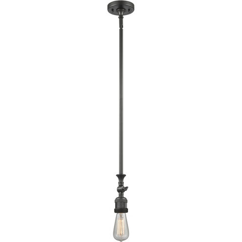Franklin Restoration Bridgeton LED 12 inch Oil Rubbed Bronze Mini Pendant Ceiling Light in Clear