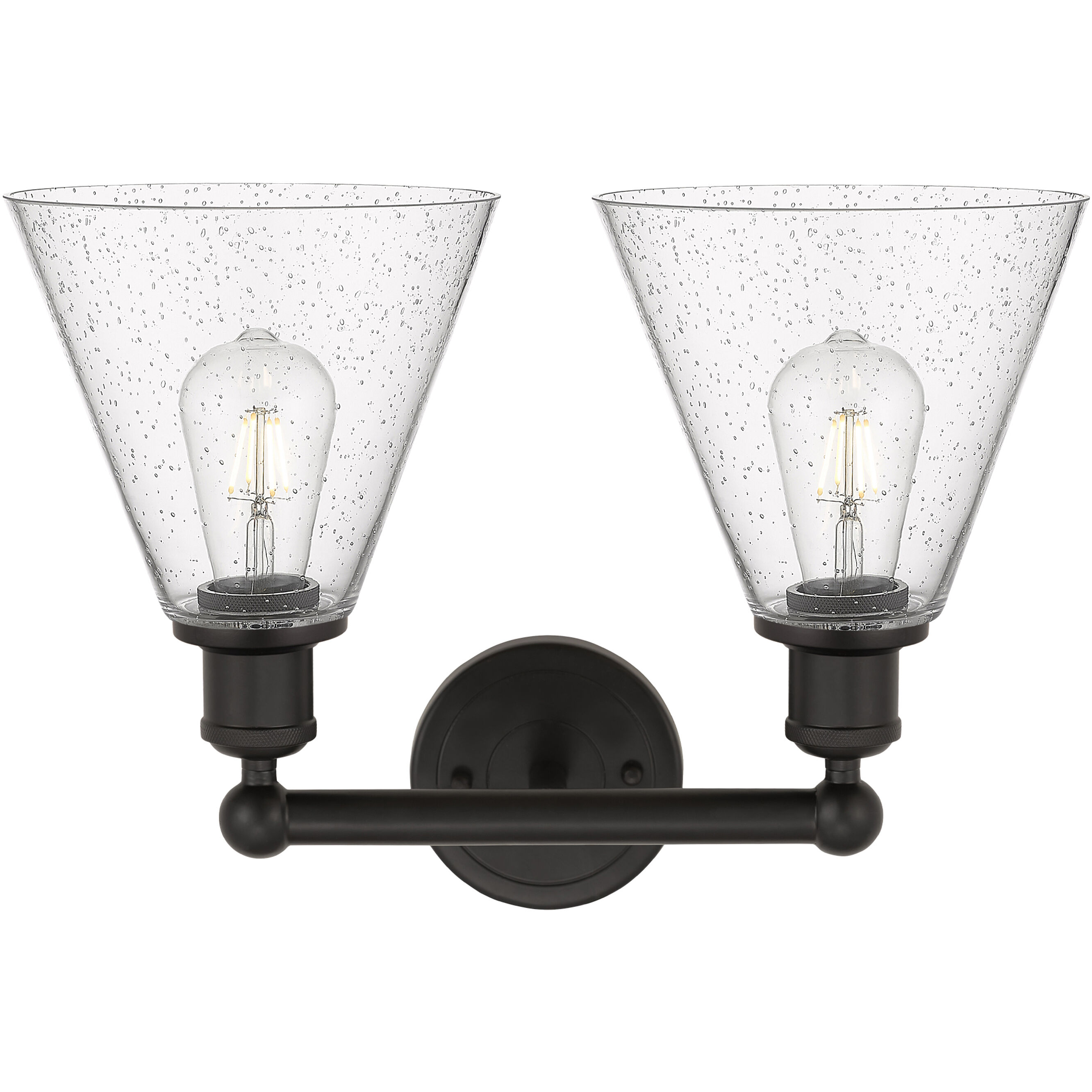 Berkshire 2 Light 17 inch Oil Rubbed Bronze Bath Vanity Light Wall Light in Seedy