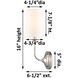Giselle 1 Light 5 inch Polished Nickel Sconce Wall Light